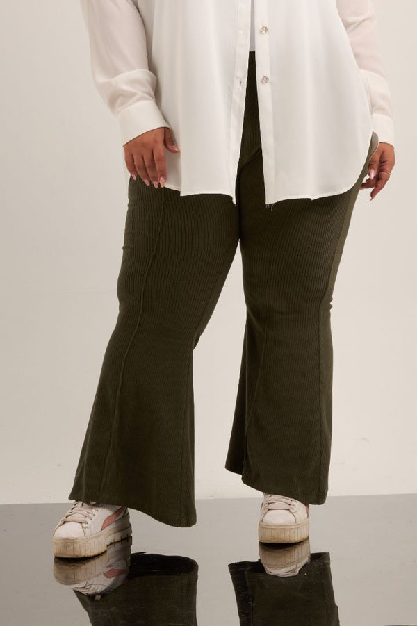 Velvet flare pants